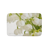 Weiße Lilien Badematte (Vorderseite)