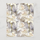 Weiße Lilien - Blumen (Rückseite)