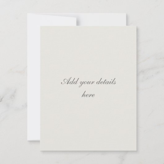 Weiße Lilien Blumenzehen Einladung UAWG (Rückseite)