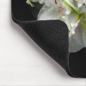Weiße Lilien-Fantasie Mousepad (Ecke)
