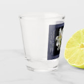 Weiße Lilien Fantasie Schnapsglas (Links)