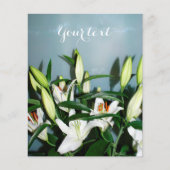 Weiße Lilien Flyer (Vorne)