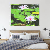 Weiße Lilien Leinwanddruck (Insitu (Schlafzimmer))