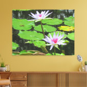 Weiße Lilien Leinwanddruck (Insitu (Wohnzimmer))