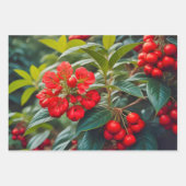 Weiße Lilien mit hellgelben Mittelpunkten Geschenkpapier Set (Vorderseite 2)