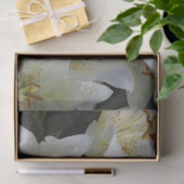 Weiße Lilien Seidenpapier (Geschenk)