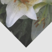 Weiße Lilien Seidenpapier (Ausschnitt)