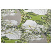 Weiße Lilien....... Stoff (Fat Quarter (45,7 x 55,9 cm))