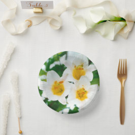 Weiße Lilien - Symbol der Liebe Pappteller