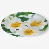 Weiße Lilien - Symbol der Liebe Pappteller (Schrägansicht)