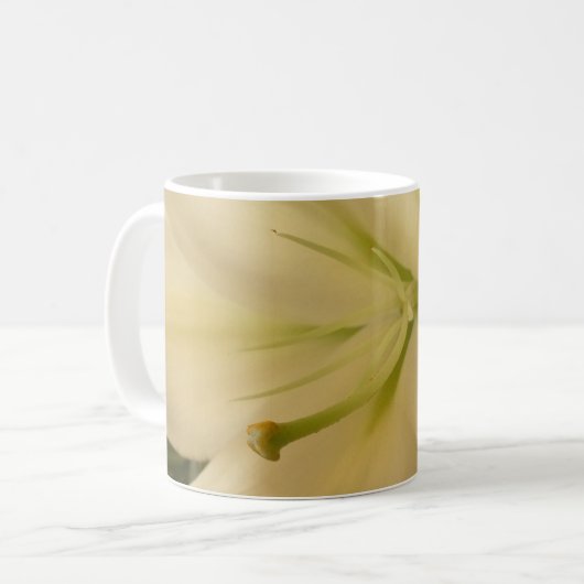 Weiße Lillum-Blume 325 ml Klassische weiße Tasse (Vorderseite Links)