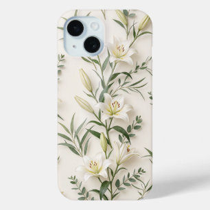 Weiße Lily Botanische Blumen-Handyhülle Case-Mate iPhone Hülle