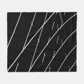 WEISSE LINIEN AUF DEM TRACK FLEECEDECKE (Vorderseite (Horizontal))