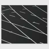 WEISSE LINIEN AUF DEM TRACK GESCHENKPAPIER (Flach)