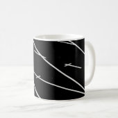 WEISSE LINIEN AUF DEM TRACK KAFFEETASSE (VorderseiteRechts)