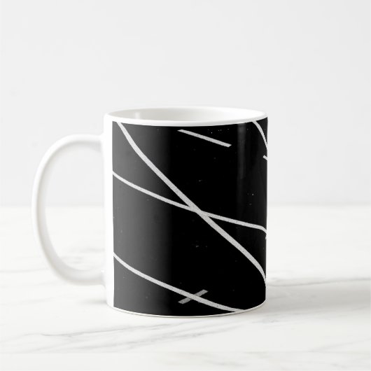 WEISSE LINIEN AUF DEM TRACK KAFFEETASSE (Links)