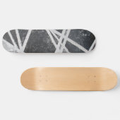 Weiße Linien Extrem-Graffiti Skateboard (Horizontal)