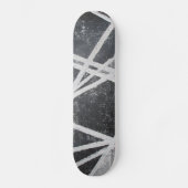 Weiße Linien Extrem-Graffiti Skateboard (Vorderseite)