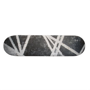 Weiße Linien Extrem-Graffiti Skateboard