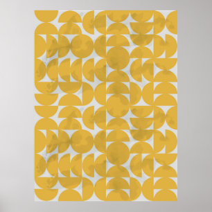 Weiße Linien Muster. Geometrische Streifenfarbe Ze Poster