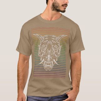 Weiße Linien Shinigami T-Shirt