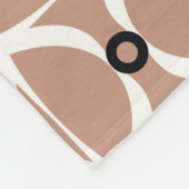 Weiße Linienführung: abstraktes nahtloses Muster Fleecedecke (Ecke)