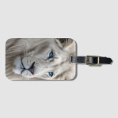 Weiße Lion Gepäckanhänger (Vorderseite (Horizontal))
