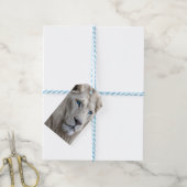 Weiße Lion Geschenkanhänger (Mit Garn)