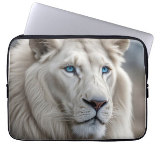 Weiße Lion Laptopschutzhülle