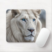 Weiße Lion Mousepad (Mit Mouse)