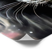 Weiße Lion Poster (Ecke)