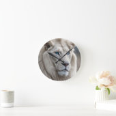 Weiße Lion Runde Wanduhr (Zuhause)