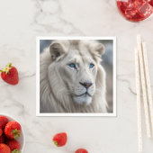 Weiße Lion Serviette (Beispiel)