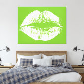 Weiße Lippen #10 Leinwanddruck (Insitu (Schlafzimmer))