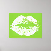 Weiße Lippen #10 Leinwanddruck (Vorderseite)