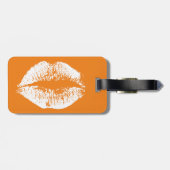 Weiße Lippen #11 Gepäckanhänger (Rückseite horizontal)