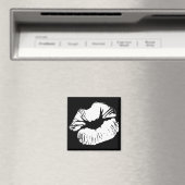 Weiße Lippen Magnet (In Situ (Geschirrspüler))