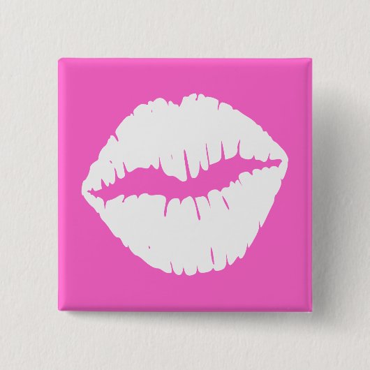 Weiße Lippen-Taste Button (Vorderseite)
