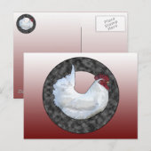 Weiße Liste Postkarte (Vorne/Hinten)