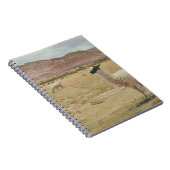 WEISSE LLAMA AUF BROWN GRASS NOTIZBLOCK (Rechte Seite)