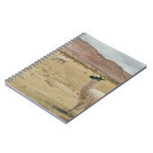 WEISSE LLAMA AUF BROWN GRASS NOTIZBLOCK (Linke Seite)