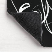 Weiße Locken Mousepad (Ecke)