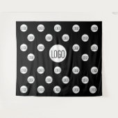 Weiße Logos für schwarze Unternehmen, Schritt und  Wandteppich (Vorderseite (Horizontal))