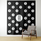 Weiße Logos für schwarze Unternehmen, Schritt und Wandteppich (Beispiel)