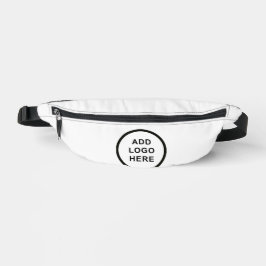 Weiße Logos für Veranstaltungen in der Geschäftsor Bauchtasche