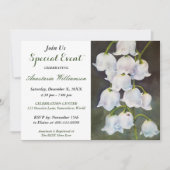 WEISSE LÖSUNG DER PARTY-EREIGNIS INVITE EINLADUNG (Vorderseite)