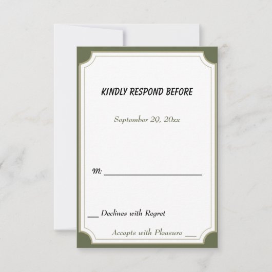 WEISSE LÖSUNG DES UAWG RSVP KARTE (Vorderseite)