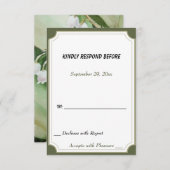 WEISSE LÖSUNG DES UAWG RSVP KARTE (Vorne/Hinten)