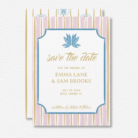 Weiße Lotus-Hochzeit Save The Date