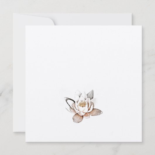 WEISSE LOTUS-KARTE (Rückseite)